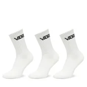 Skarpetki męskie - Zestaw 3 par wysokich skarpet unisex Vans VN000QBV Biały - miniaturka - grafika 1