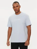 Koszulki męskie - Calvin Klein T-Shirt Hero K10K111346 Błękitny Regular Fit - miniaturka - grafika 1