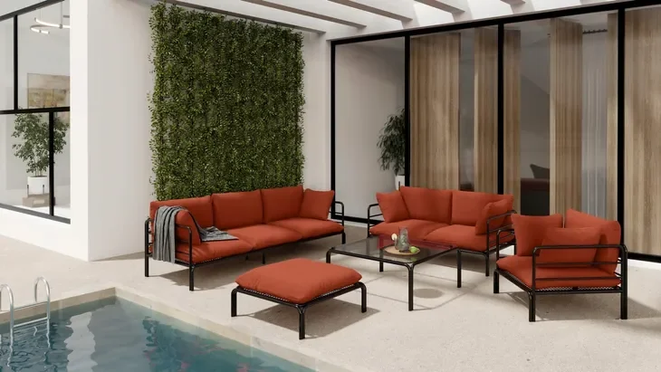 Meble ogrodowe zestaw mebli na taras, meble do ogrodu zimowego, meble loft