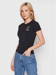 Koszulki i topy damskie - Juicy Couture T-Shirt Diamante JCWC122079 Czarny Slim Fit - grafika 1