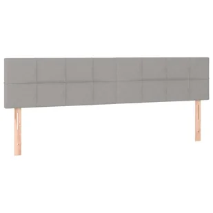 Lumarko Łóżko kontynentalne z materacem, jasnoszare, tkanina 200x200 cm - Łóżka - miniaturka - grafika 7
