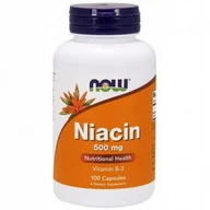 Witaminy i minerały - Now Foods NOW Niacin 500mg 100caps - miniaturka - grafika 1