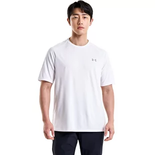 Męska koszulka treningowa Under Armour UA Tech Reflective SS - biała - UNDER ARMOUR - Koszulki sportowe męskie - miniaturka - grafika 1