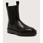 Botki damskie - Calvin Klein Skórzane sztyblety CHELSEA - miniaturka - grafika 1