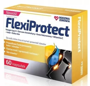 SILESIAN PHARMA SP ZOO Rodzina Zdrowia FlexiProtect x 60 kaps - Ochrona stawów - miniaturka - grafika 1