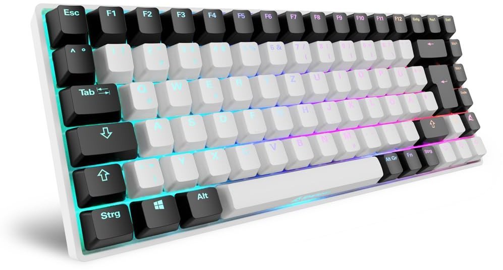 Sharkoon SKILLER SGK50 S3 wei. DE-Layout. Gateron Brown