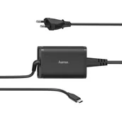 Zasilacze do laptopów - Hama Uniwersalny zasilacz USB-C 5-20V/65W 002000060000 | - miniaturka - grafika 1