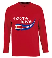 Koszulki męskie - Supportershop Supportershop koszulka męska Costa RICA L/S czerwony czerwony XX-L 5060542522793 - miniaturka - grafika 1