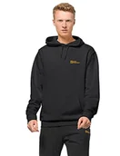 Bluzy męskie - Jack Wolfskin Męska Bluza z kapturem Essential, czarna, 3XL - miniaturka - grafika 1