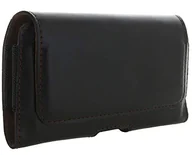 Etui i futerały do telefonów - honju Horizon etui na telefon komórkowy z prawdziwej skóry - pokrowiec do Huawei P Smart, P30 - Samsung Galaxy A5, J3, J5 / A20e A40 - Apple iPhone 11, 11 Pro, iPhone XS, XR, X - czarne - miniaturka - grafika 1