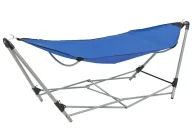 Hamaki - Niebieski hamak ze składanym stelażem K6-P84 - miniaturka - grafika 1