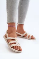 Moda i Uroda OUTLET - Płaskie Sandały Damskie 83516 Ipanema Style Sandal Fem Beżowe-40 - miniaturka - grafika 1