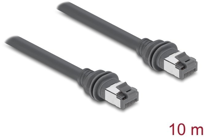 Delock RJ45 Kabel krosowy Cat.6 kompatybilny z Starlink Gen3 - 10 m szary 90666