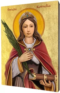 Art christiana Ikona święta Kornelia ACHI088 - Dewocjonalia - miniaturka - grafika 1
