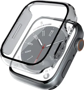 Crong Hybrid Watch Case - Etui ze szkłem Apple Watch 44mm (Clear) - Akcesoria do smartwatchy - miniaturka - grafika 3