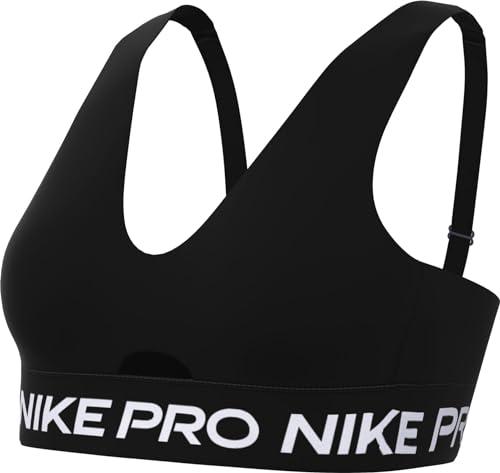 Nike Damski sportowy biustonosz Pro Indy Plunge Bra Sw, czarny/biały, HF5961-010, M