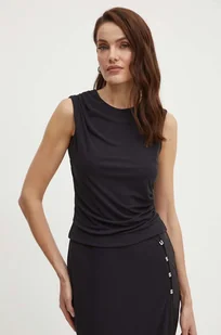 Guess top ELIS damski kolor czarny W4YP10 KAQL2 - Koszulki sportowe damskie - miniaturka - grafika 1