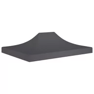 Pawilony ogrodowe - VidaXL Dach do namiotu imprezowego, 4 x 3 m, antracytowy, 270 g/m - miniaturka - grafika 1