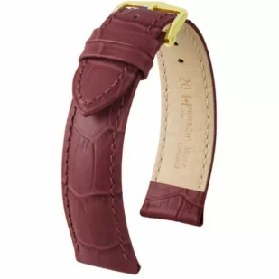 Bordowy pasek skórzany 18 mm HIRSCH Duke 01028060-1-18 (L)  | OFICJALNY SKLEP | RATY 0% • Zapłać później PayPo • GRATIS WYSYŁKA ZWROT DO 365DNI - Akcesoria do zegarków - miniaturka - grafika 1