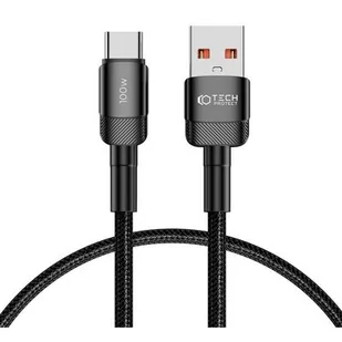 Kabel USB - USB Typ-C TECH-PROTECT UltraBoost EVO 100W/5A 0.25 m Czarny - Kable USB - miniaturka - grafika 1