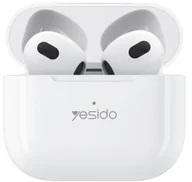 Słuchawki - Yesido Słuchawki TWS31 BT 5.4 300mAh, WHITE / BIAŁY - miniaturka - grafika 1