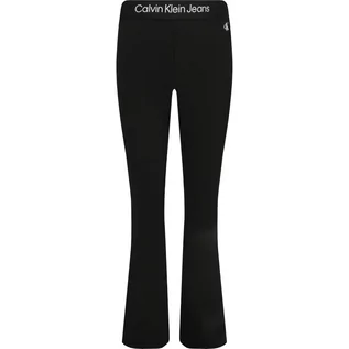 Spodnie sportowe damskie - CALVIN KLEIN JEANS Spodnie PUNTO TAPE FLARE | flare fit - grafika 1