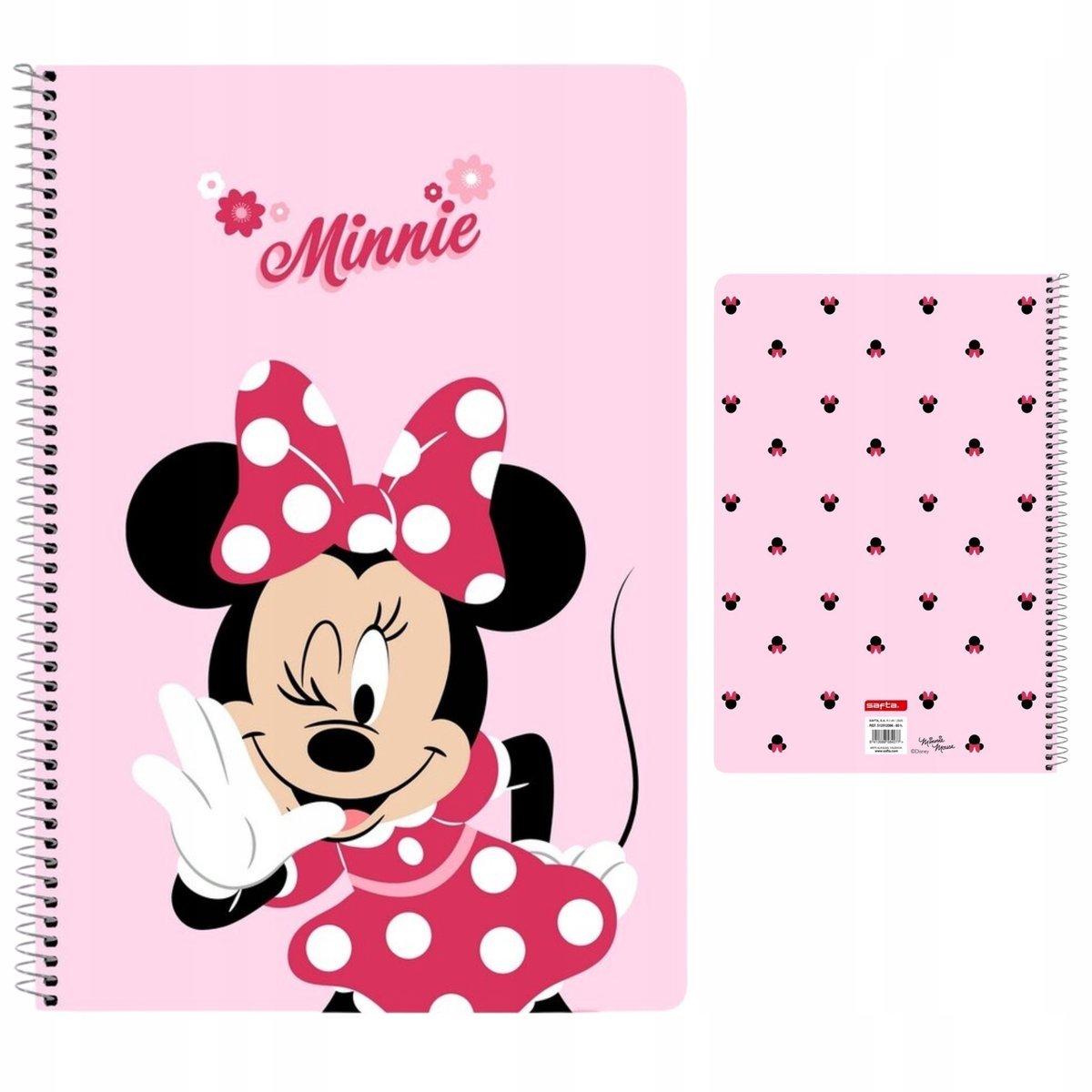 Zeszyt A4 80 kartek kratka szkolny Myszka Minnie Disney wyrywane kartki