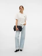 Koszulki i topy damskie - Vero Moda Koszulka w kolorze białym - miniaturka - grafika 1