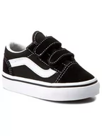 Trampki damskie - Vans Półbuty Old Skool V VN000D3YBLK Czarny - miniaturka - grafika 1