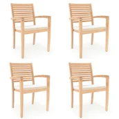 Poduszki ogrodowe - Poduszka do siedzenia Toscana zestaw 4 biały 60x60x7cm - miniaturka - grafika 1