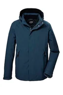 Kurtki męskie - killtec Męska kurtka funkcyjna/kurtka outdoorowa z odpinanym kapturem KOW 4 MN JCKT, ciemnoniebieska, 4XL, 41843-000 - miniaturka - grafika 1