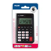 Artykuły biurowe - Kalkulator 8-pozycyjny czarny - miniaturka - grafika 1