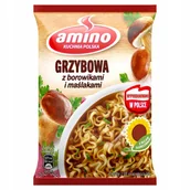 Zupy w płynie - Amino Zupa błyskawiczna grzybowa z borowikami i maślakami 57 g - miniaturka - grafika 1