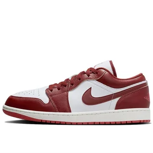 Buty Nike Air Jordan 1 Low SE FJ3459-160 - czerwono-białe - Buty sportowe męskie - miniaturka - grafika 1