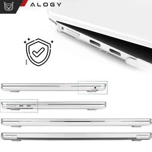 Etui do Macbook Air 15 M2 2023 A2941 Case obudowa pokrowiec Clear Alogy Hard Cover Przezroczyste - Części i akcesoria do laptopów - miniaturka - grafika 9