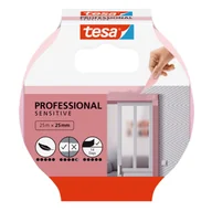 Folie i taśmy malarskie - Tesa taśma malarska Professional sensitive do delikatnych powierzchni 25 m x 25 mm różowa - miniaturka - grafika 1