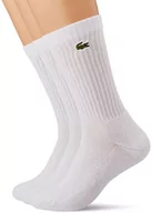 Skarpetki damskie - Lacoste Skarpety unisex, Blanc/Blanc-blanc, 43-46 EU - miniaturka - grafika 1