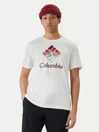 Koszulki męskie - Columbia T-Shirt Graphic 2155031 Biały Regular Fit - miniaturka - grafika 1