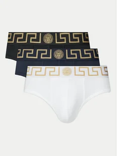 Versace Komplet 3 par slipów AU10327 1A10011 Kolorowy - Majtki męskie - miniaturka - grafika 1