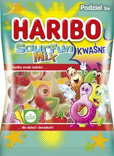 HARIBO ŻELKI 85G SOURFUN MIX KWAŚNE - Żelki - miniaturka - grafika 1