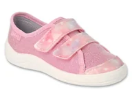Buty dla dziewczynek - Trampki dziecięce różowe Befado 772X006 kapcie dziewczęce na rzepy-30 - miniaturka - grafika 1