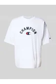 Koszulki męskie - T-shirt o kroju relaxed fit z wyhaftowanym logo - Champion - miniaturka - grafika 1