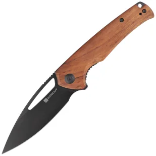 Nóż składany Sencut Mims Guibourtia Wood, Black Stonewashed 9Cr18MoVS (S21013-4) - Noże - miniaturka - grafika 1