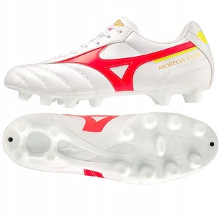 Buty Mizuno Morelia II Club MD P1GA231664 biały 40 1/2 - Piłka nożna - miniaturka - grafika 1
