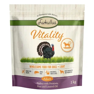Lukullus Vitality Light (bez zbóż) - 1 kg - Sucha karma dla psów - miniaturka - grafika 1