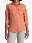 Odzież trekkingowa damska - Koszula przeciw komarom damska Craghoppers NosiLife Adventure LS Shirt III - red sandstone - miniaturka - grafika 1