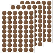 Śruby i nakrętki - 3 arkusze/162 szt. samoprzylepnych zaślepek na śruby, do otworów na śruby, zaślepki samoprzylepne Ø21 mm, naklejki na okładki mebli - miniaturka - grafika 1