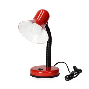 Lampka biurkowa LAMBI z regulowanym kloszem czerwona - Lampy stojące - miniaturka - grafika 1