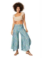 Spodnie damskie - Aller Simplement Spodnie w kolorze fioletowo-turkusowym - miniaturka - grafika 1