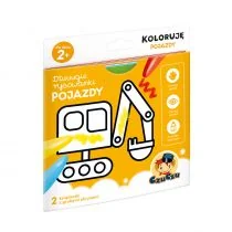 Dłuuugie Rysowanki Koloruję Pojazdy 2+ Czuczu Praca zbiorowa - Książki edukacyjne - miniaturka - grafika 1